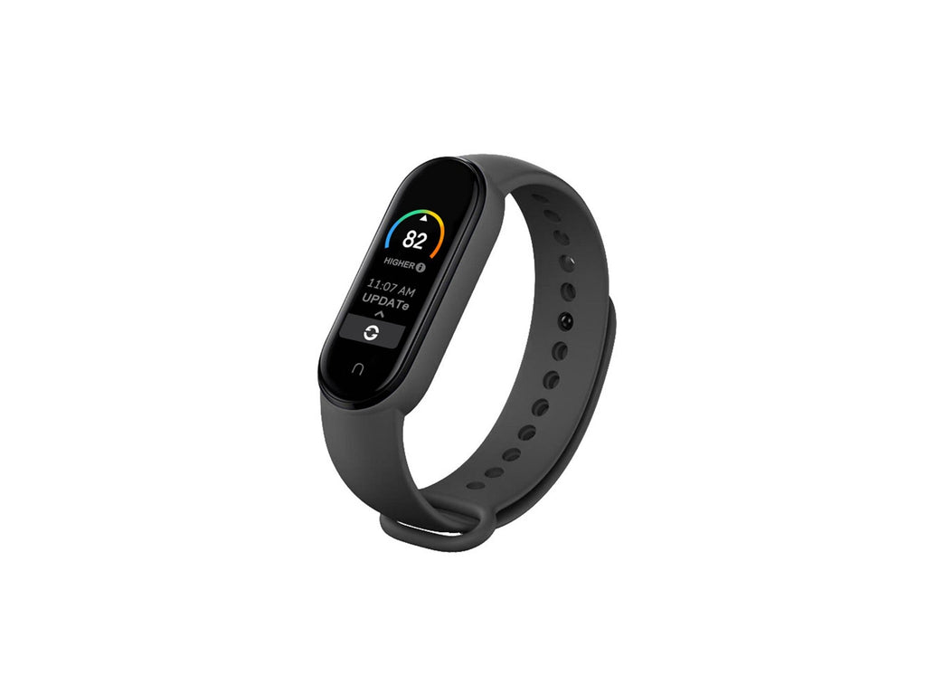 Techancy Pulseira De Silicone Preta KC2104, Compatível Com A Mi3/4 Smart Band, Material De Silicone, Macio E Confortável.