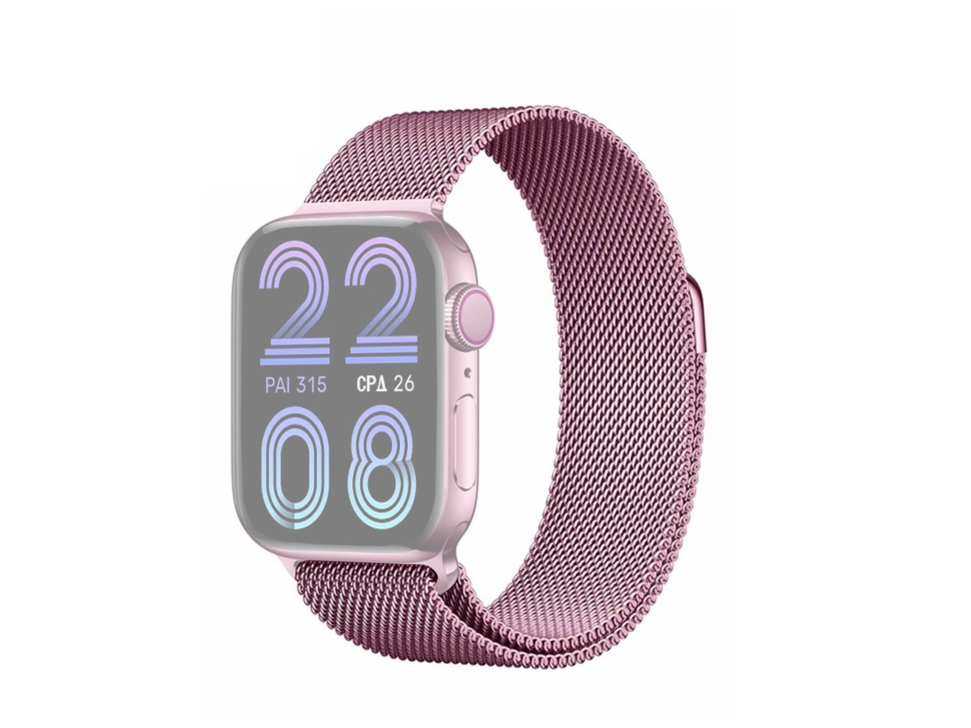 Techancy Faixa Metálica Magnética Rosa KC2123, Faixa De Substituição, Compatível Com Apple Watch Series: 42mm/44mm/45mm，