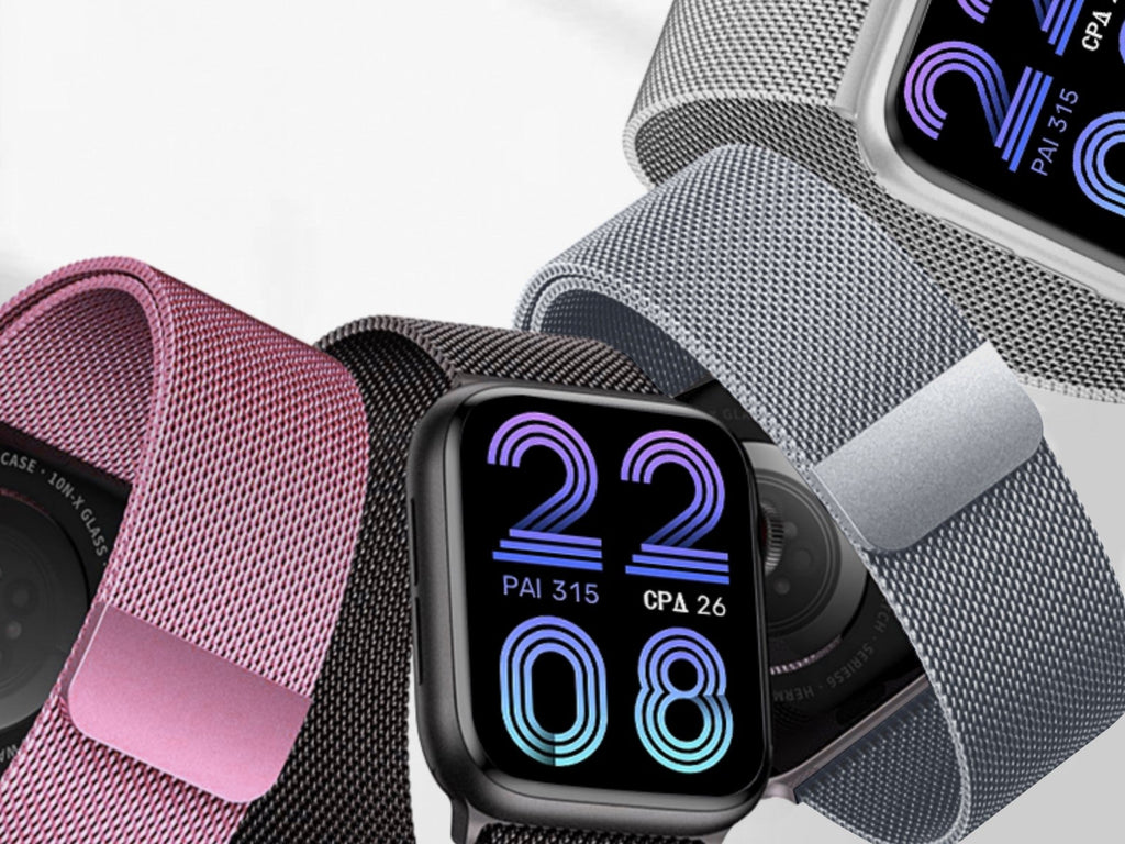 Techancy Faixa Metálica Magnética Cinzenta KC2123, Faixa De Substituição, Compatível Com Apple Watch Series: 49mm，