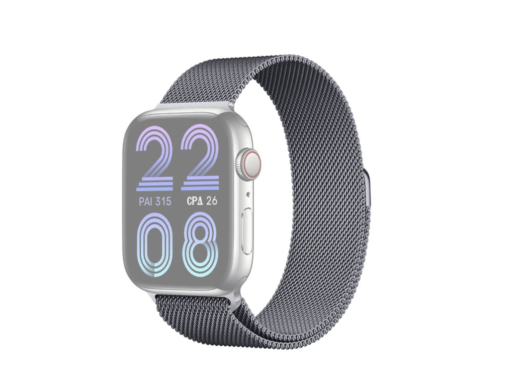 Techancy Faixa Metálica Magnética Cinzenta KC2123, Faixa De Substituição, Compatível Com Apple Watch Series: 49mm，