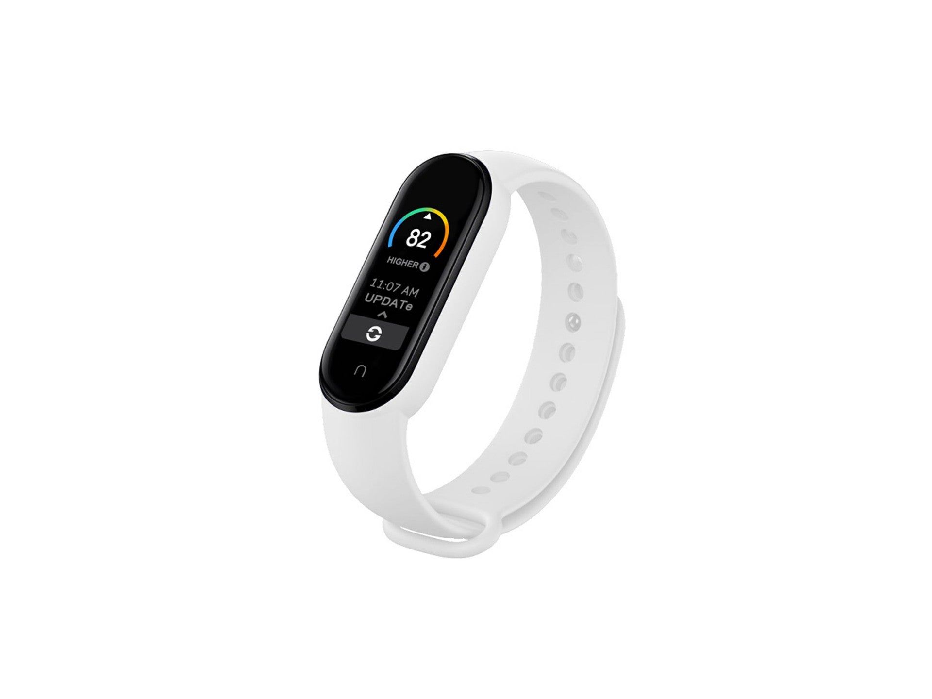 Techancy Pulseira De Silicone Branca KC2104, Compatível Com A Mi3/4 Smart Band, Material De Silicone, Macio E Confortável.