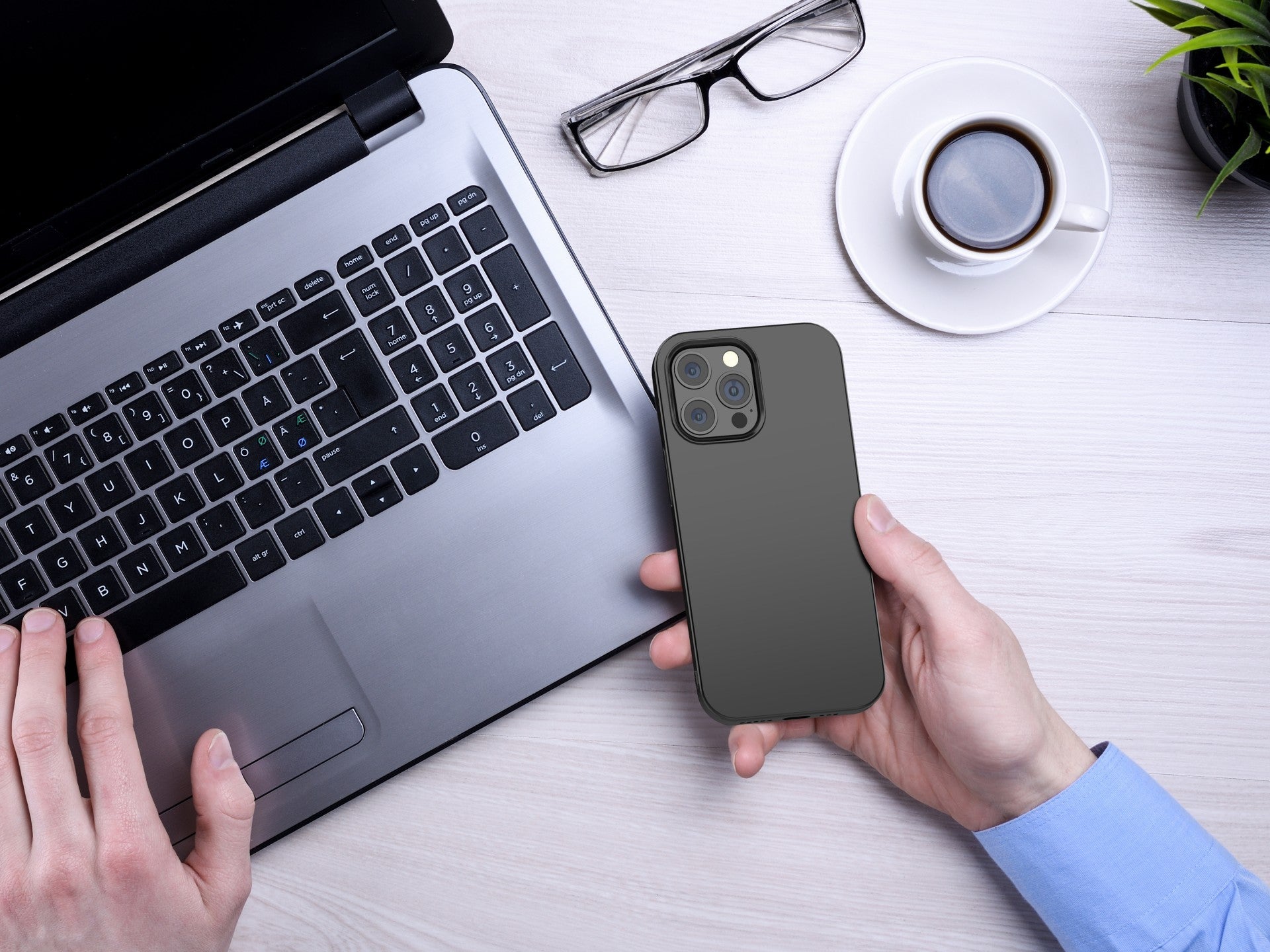 Capa para telemóvel Techancy New TPU Preto, KX5601, com proteção para a lente da câmara, compatível com iPhone 14 Plus